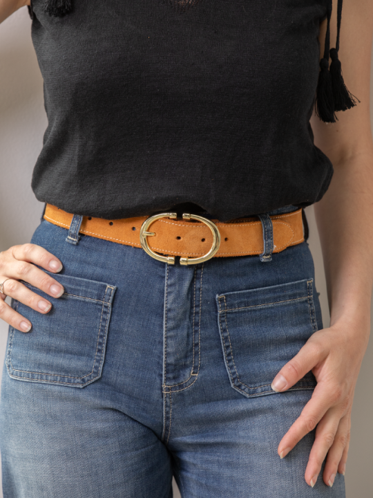 Ceinture en cuir véritable - Femme - Atelier Français