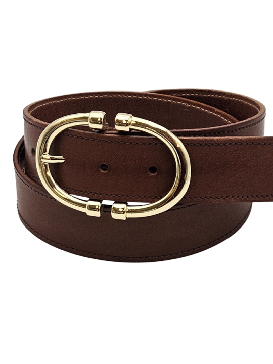 Ceinture en cuir femme - Modèle MOOREA Seconde vie Ceinture en cuir femme - Modèle MOOREA Seconde vie