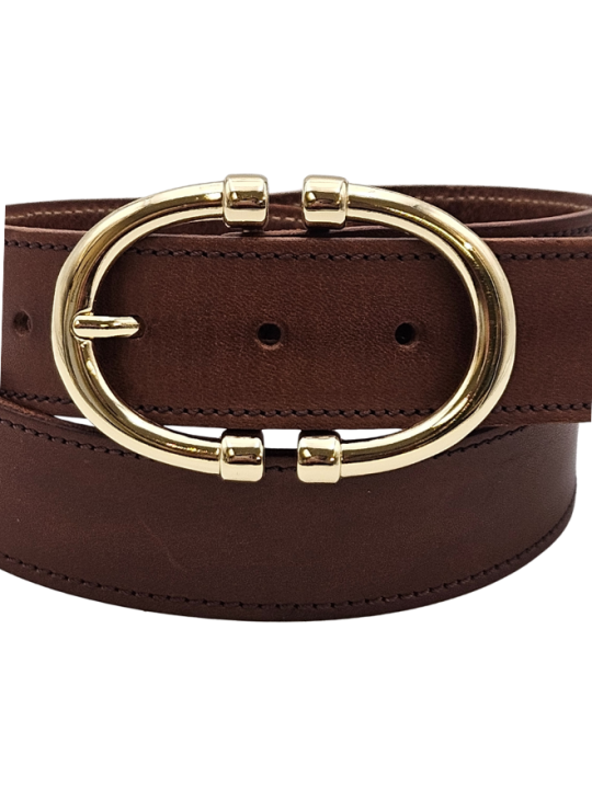 Ceinture en cuir femme - Modèle MOOREA Seconde vie Ceinture en cuir femme - Modèle MOOREA Seconde vie