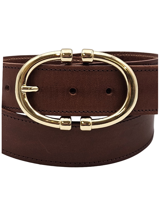 Ceinture en cuir femme - Modèle MOOREA Seconde vie Ceinture en cuir femme - Modèle MOOREA Seconde vie