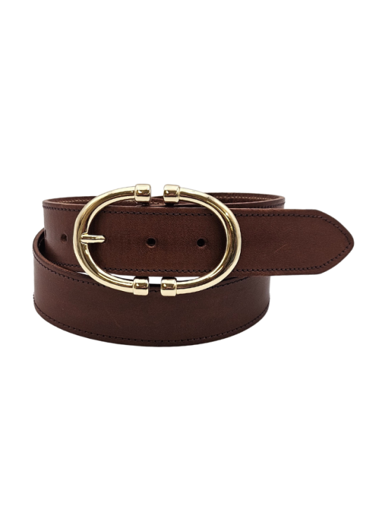 Ceinture en cuir femme - Modèle MOOREA Seconde vie Ceinture en cuir femme - Modèle MOOREA Seconde vie