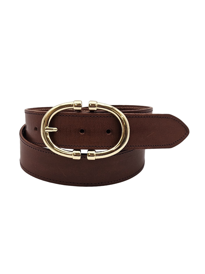 Ceinture en cuir femme - Modèle MOOREA Seconde vie Ceinture en cuir femme - Modèle MOOREA Seconde vie
