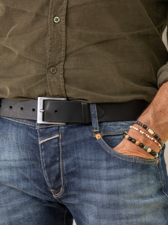 Ceinture en cuir homme - Modèle KELLER Seconde vie Ceinture en cuir homme - Modèle KELLER Seconde vie