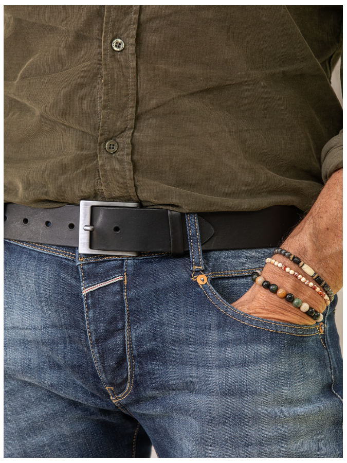 Ceinture en cuir homme - Modèle KELLER Seconde vie Ceinture en cuir homme - Modèle KELLER Seconde vie