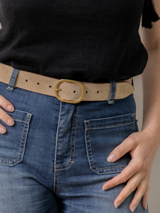 Ceinture en cuir femme - Modèle GLENAN Seconde vie Ceinture en cuir femme - Modèle GLENAN Seconde vie