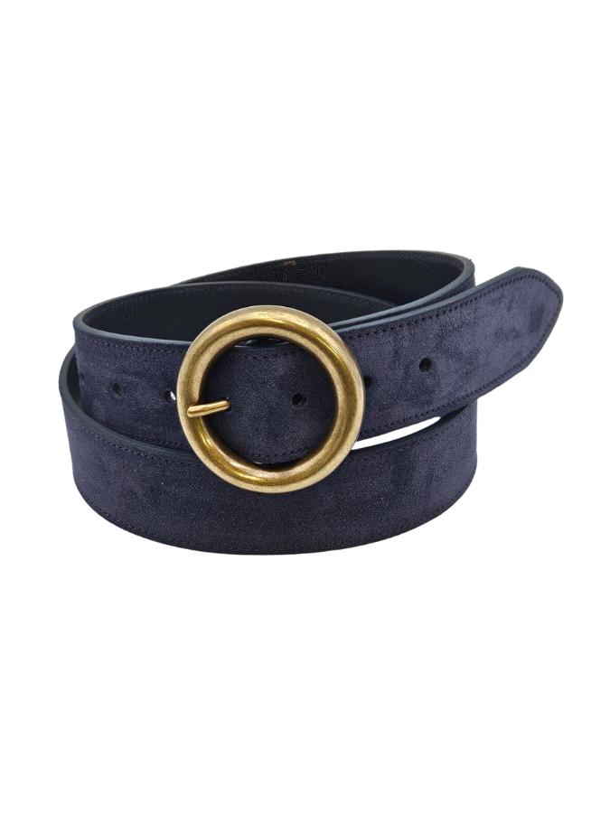 Ceinture en cuir femme - Modèle RONDE seconde vie Ceinture en cuir femme - Modèle RONDE seconde vie