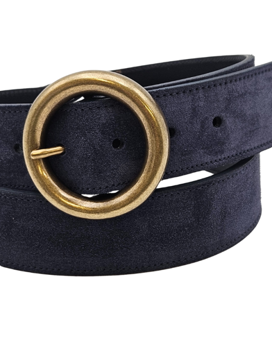 Ceinture en cuir femme - Modèle RONDE seconde vie Ceinture en cuir femme - Modèle RONDE seconde vie