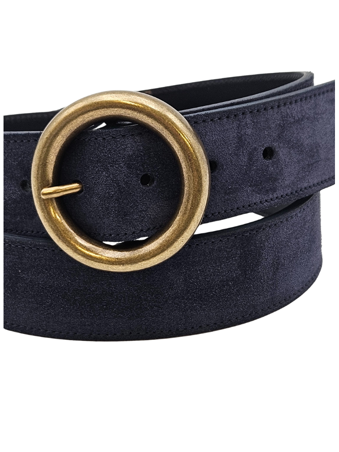 Ceinture en cuir femme - Modèle RONDE seconde vie Ceinture en cuir femme - Modèle RONDE seconde vie