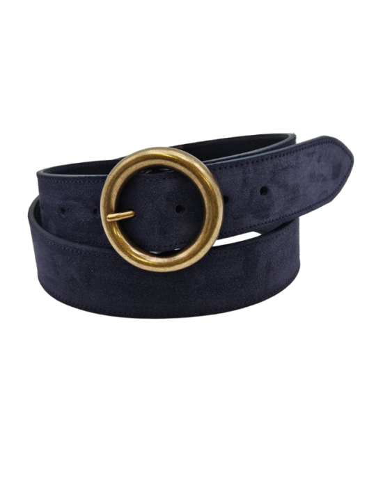 Ceinture en cuir femme - Modèle RONDE seconde vie Ceinture en cuir femme - Modèle RONDE seconde vie