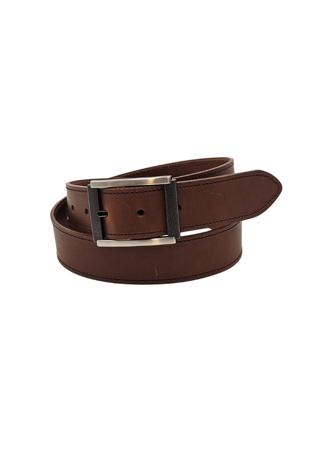 Ceinture en cuir homme - Modèle BONO seconde vie Ceinture en cuir homme - Modèle BONO seconde vie