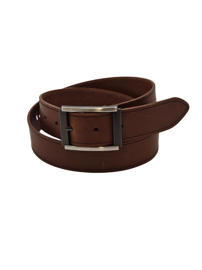 Ceinture en cuir homme - Modèle BONO seconde vie Ceinture en cuir homme - Modèle BONO seconde vie