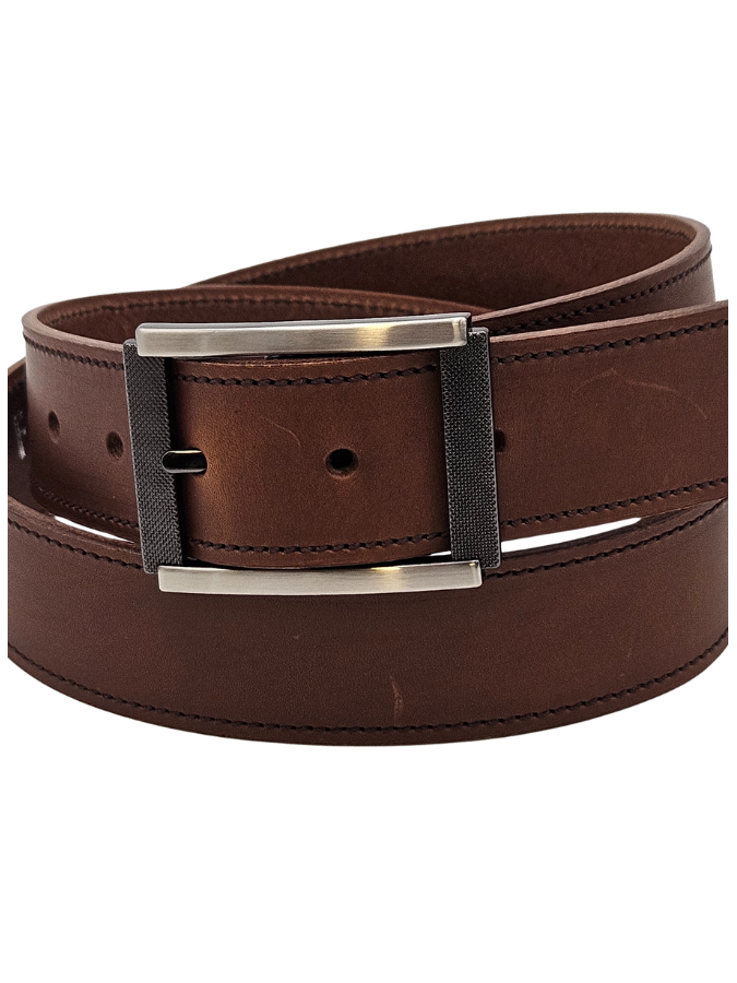 Ceinture en cuir homme - Modèle BONO seconde vie Ceinture en cuir homme - Modèle BONO seconde vie