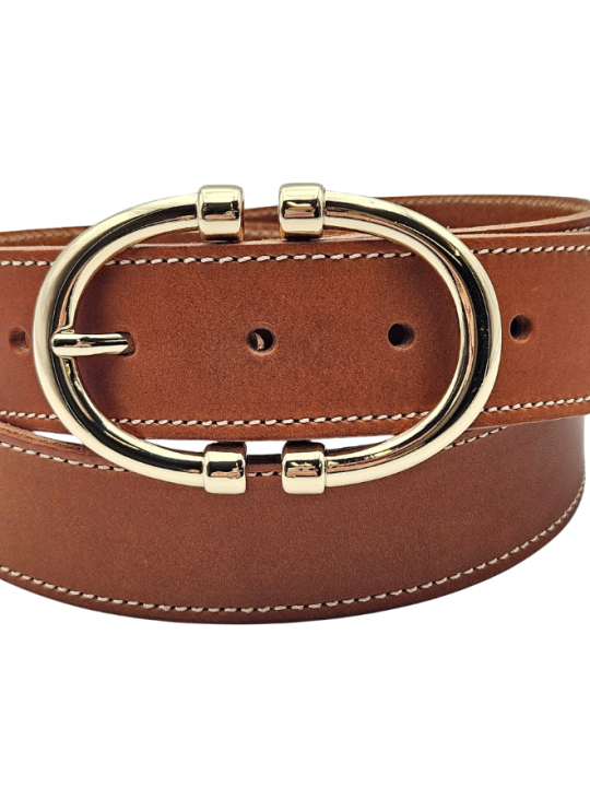 Ceinture en cuir femme - Modèle MOOREA Seconde vie Ceinture en cuir femme - Modèle MOOREA Seconde vie
