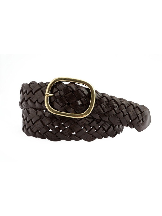 Ceinture cuir tressée unisexe - FAUNE Création