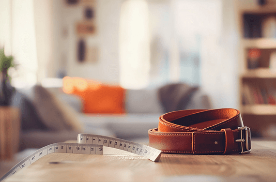Photo d'une ceinture posé sur la table